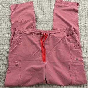 FIGS women's Chalk Pink Yola - Tall Skinny Scrub Pants - XL - Tall